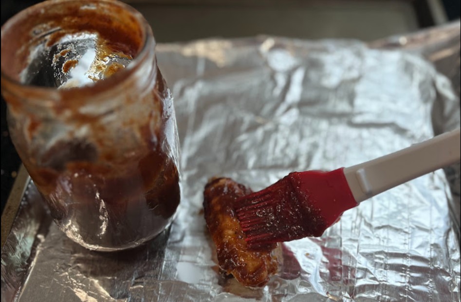 Apple Butter BBQ Sauce on top of chicken